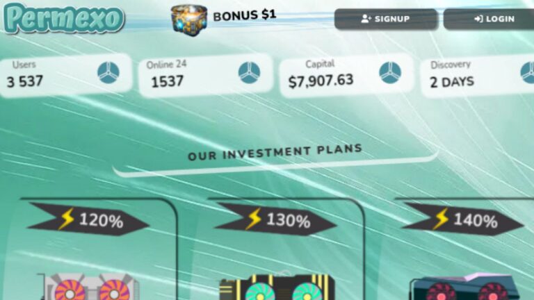Permexo: Инвестиционный проект с доходом до 200% за 15 дней