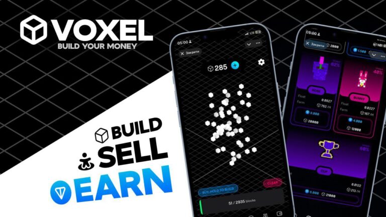 Voxel: Заработок токенов VOXL и TON без вложений