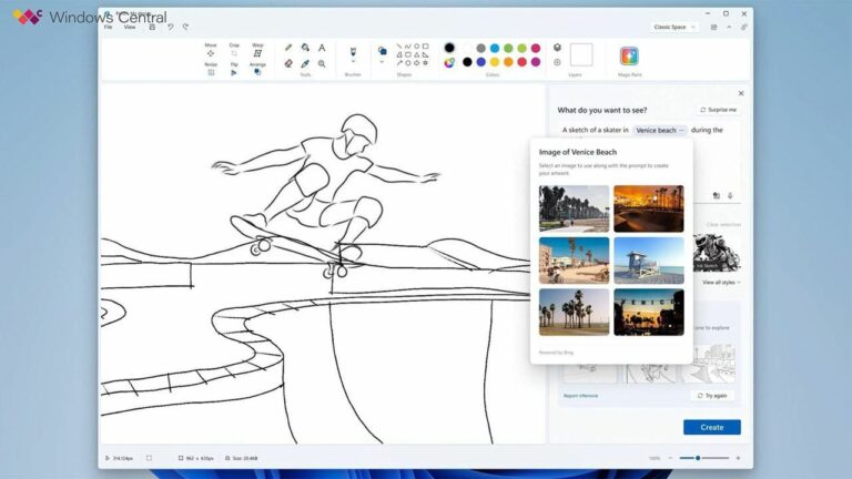 Искусственный интеллект в Paint и других приложениях Windows 11