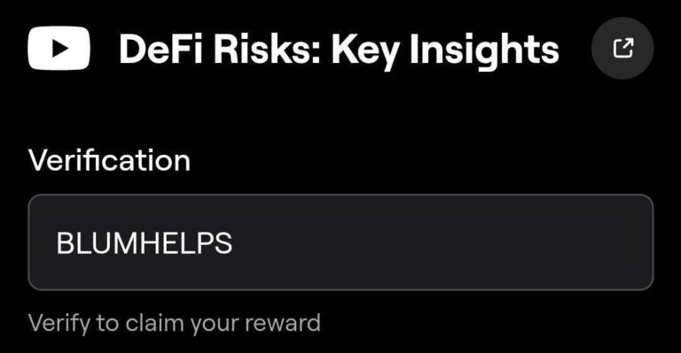 Blum код к видео DeFi Risks: Key Insights