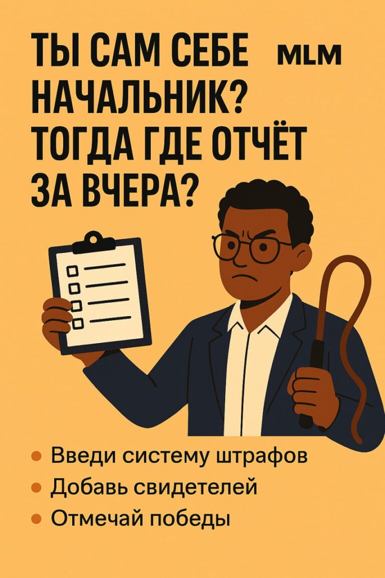 Внутренняя дисциплина в МЛМ: как добиться успеха без начальника