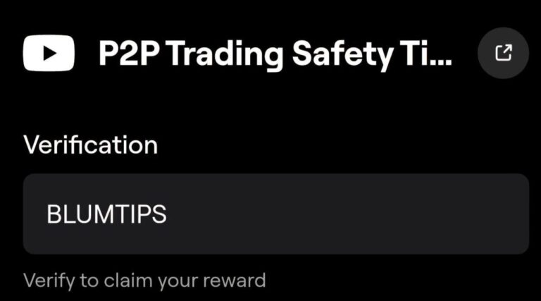 Blum: Промокод BLUMTIPS для P2P Trading Safety Tips