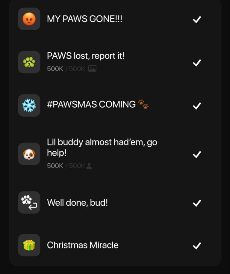 PAWS: Задание на 24 часа и заработок монет