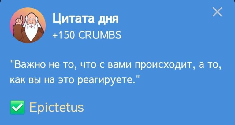 Hrum: Ежедневное задание «Цитата дня» с Эпиктетом
