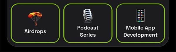 Комбо для Dropee: Карточки Podcast, Mobile App, Airdrops