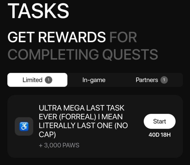 PAWS: Новое задание на 3000 токенов
