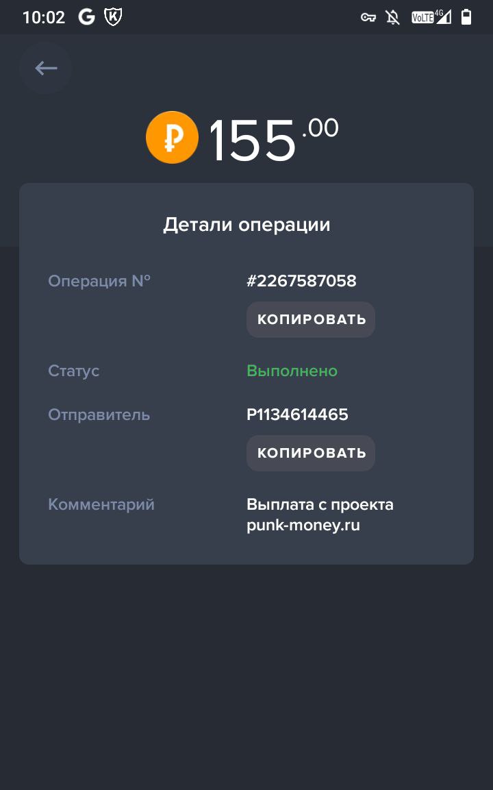 Инвестиционный проект Punk Money: моментальная выплата и тарифы